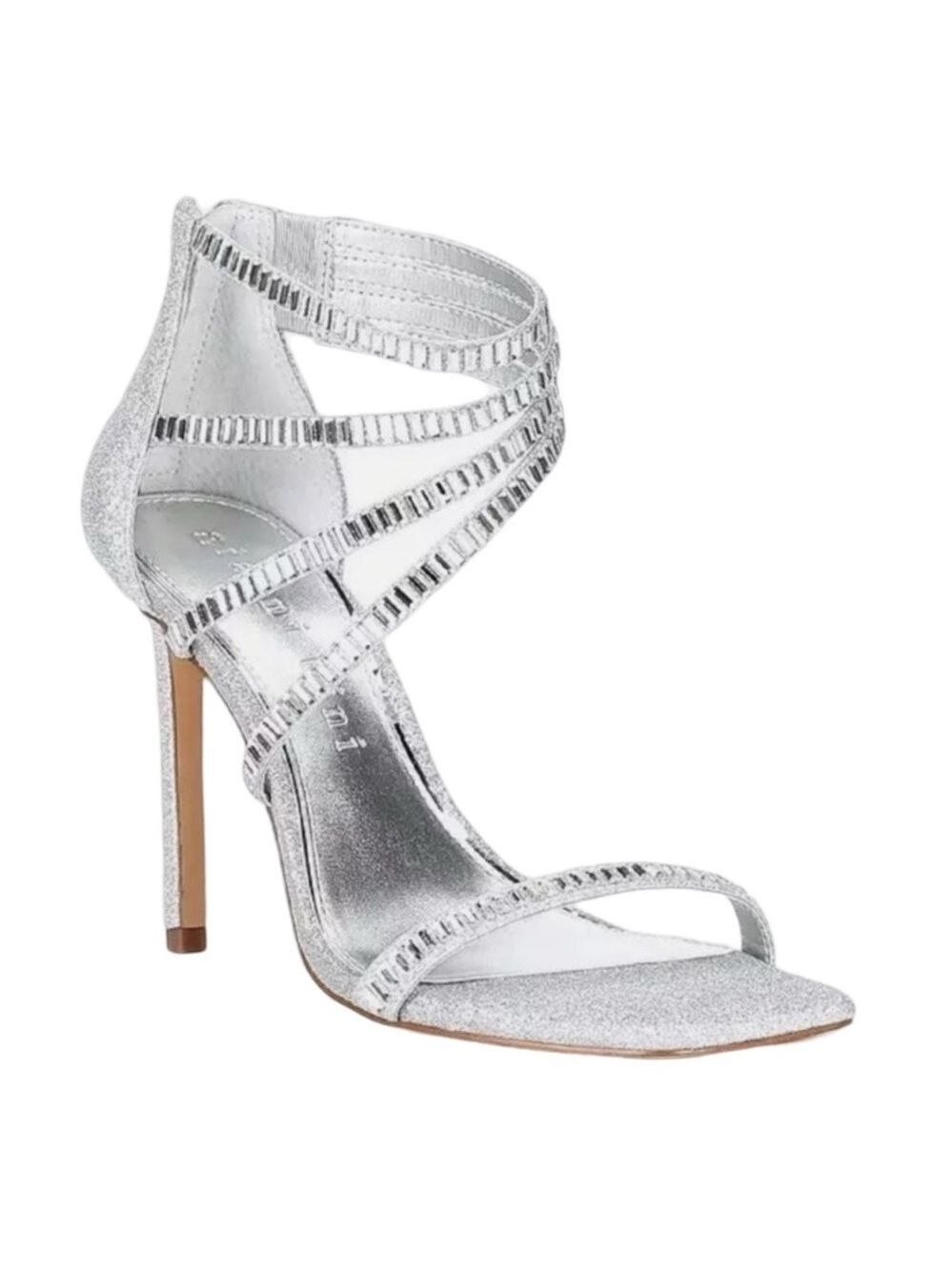 🎩🗝️ NWOB $120 Gianni Bini Silver Shawn Evening Heels